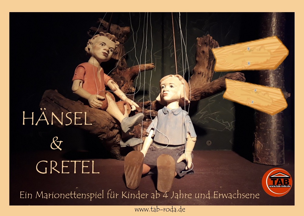 HÄNSEL & GRETEL / Sonntag, 17.11.2024 / 16.00 Uhr / Gastspiel im Schülerfreizeitzentrum Ilmenau