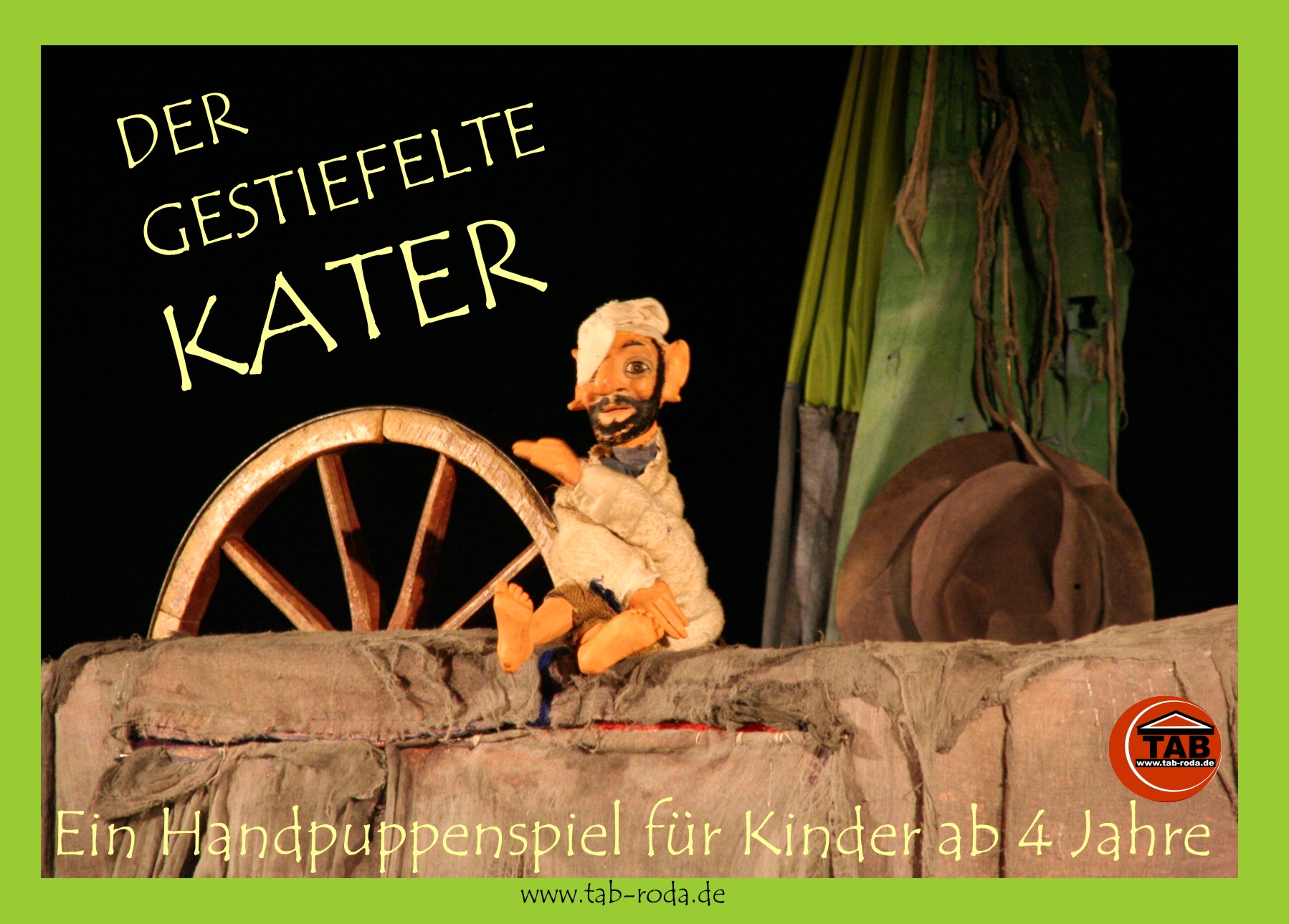 DER GESTIEFELTE KATER / TAB-Zimmertheater für Freunde / Sonntag, 29.09.2024   11.00 Uhr