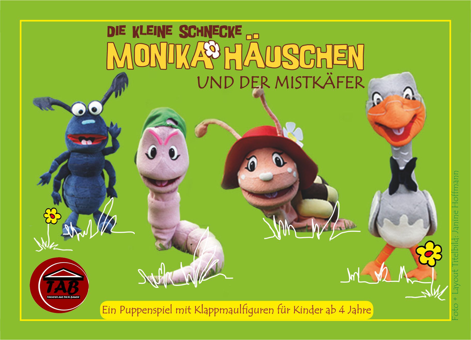 DIE KLEINE SCHNECKE MONIKA HÄUSCHEN UND DER MISTKÄFER / Sonntag, 15.09.2024 / 16.00 Uhr  /  SCHÜLERFREIZEITZENTRUM ILMENAU